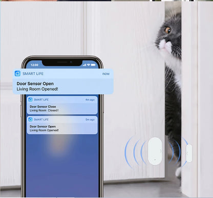 Tuya Dør- og Vindussensor – Med Smart App Varsling