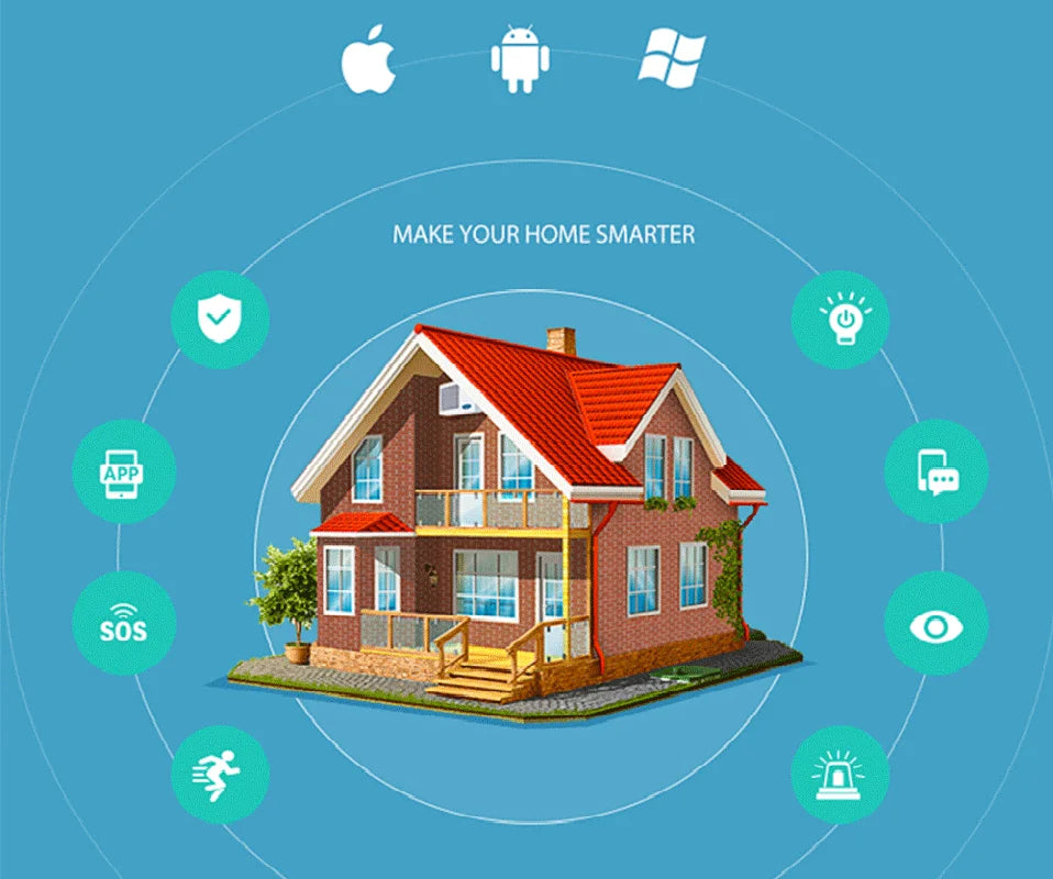 Tuya Dør- og Vindussensor – Med Smart App Varsling