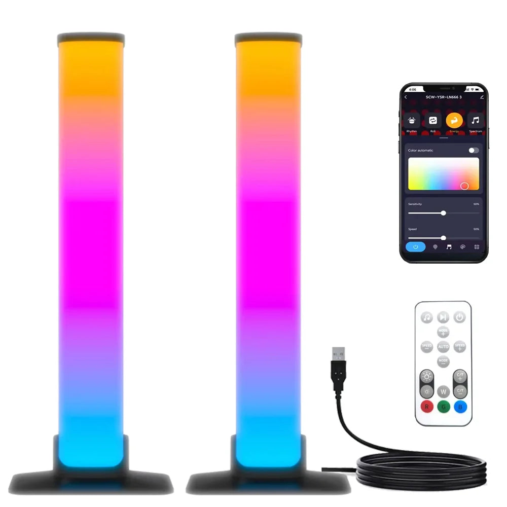 WiFi LED Lysbjelker med Musikkmodus - Tuya