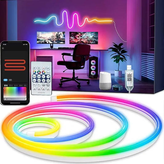Smart LED Dekorstripe – RGBIC, App & Fjernkontroll (1–5 m)