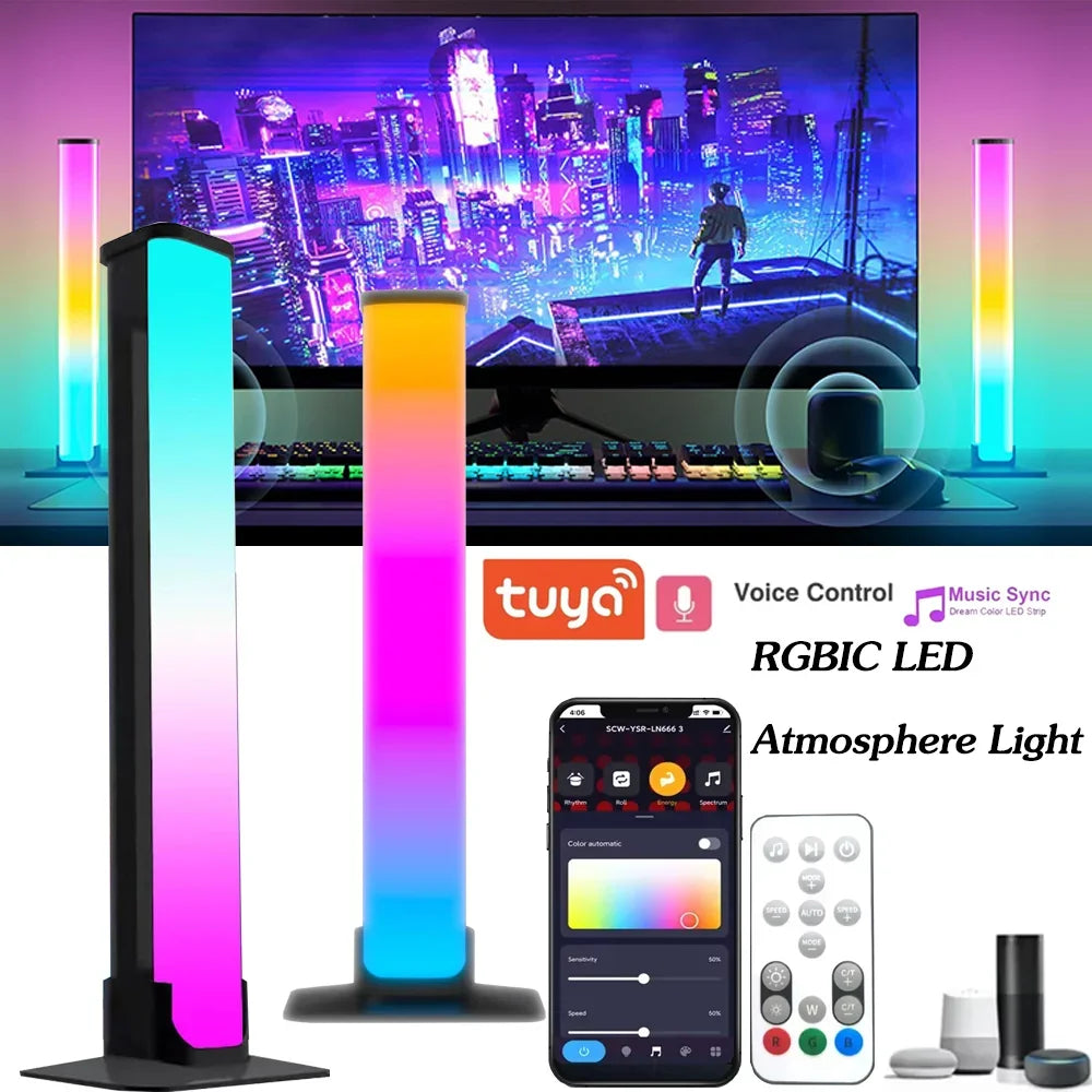WiFi LED Lysbjelker med Musikkmodus - Tuya