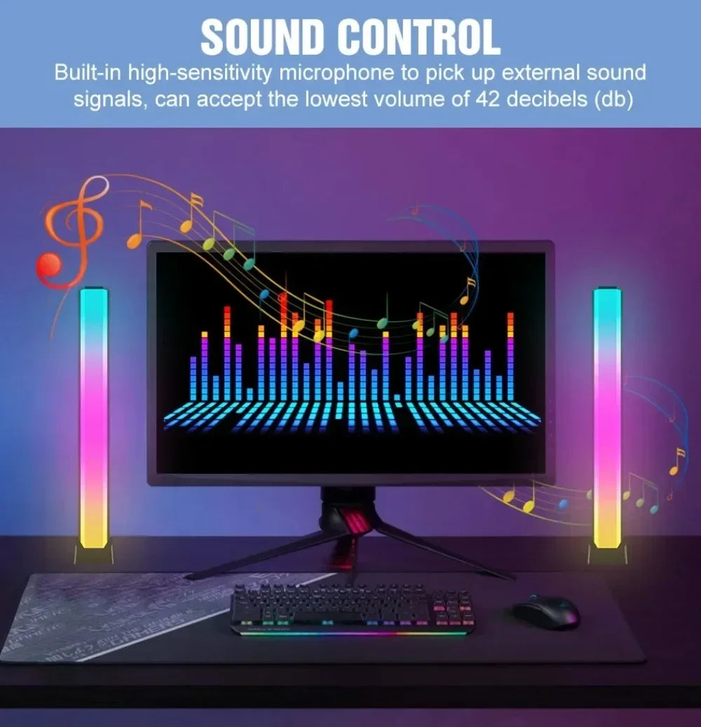 WiFi LED Lysbjelker med Musikkmodus - Tuya